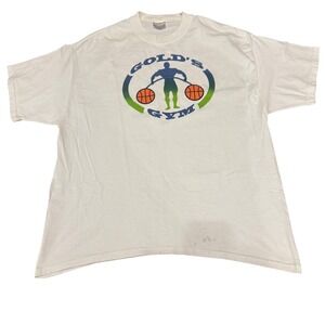 Golds Gym Vintage Y2K Graphic T Shirt Mens XL Port and Company Cotton Tee